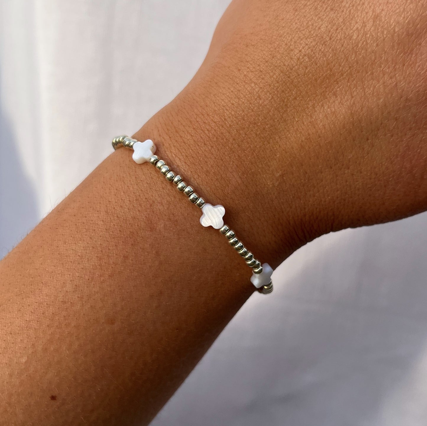 Multi Clover Bracelet - Silver