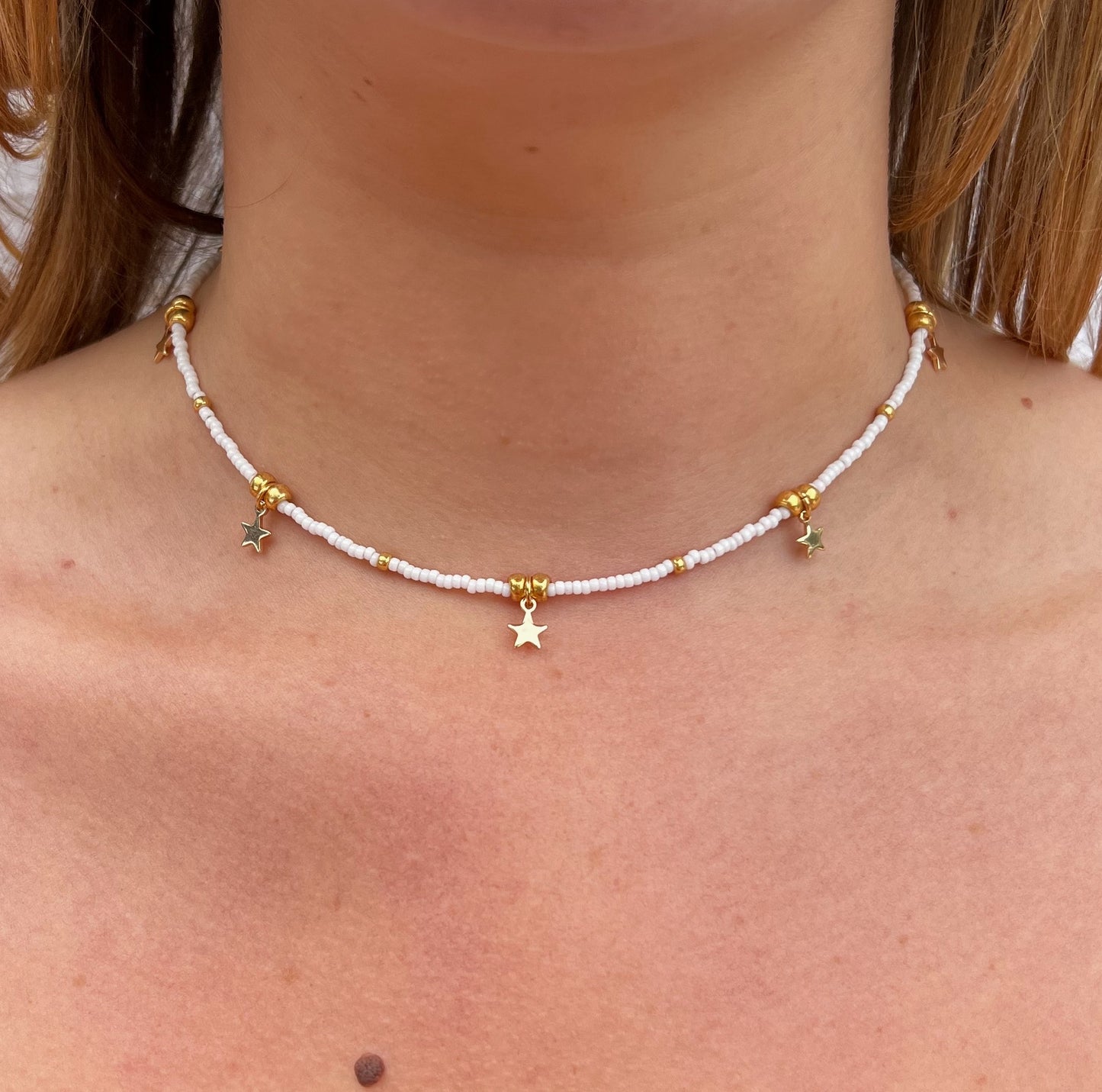 Celeste Necklace - White