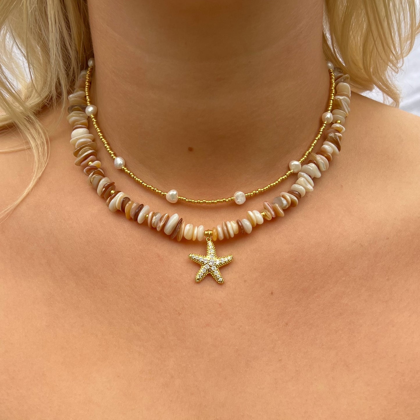 Calypso Starfish Necklace - Gold