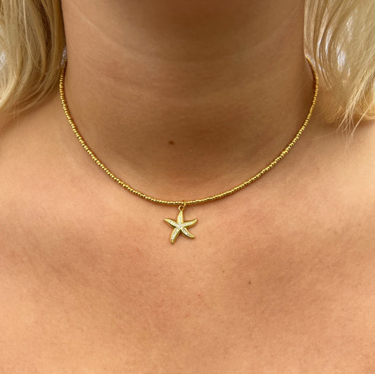 Sidney Starfish Necklace - Gold
