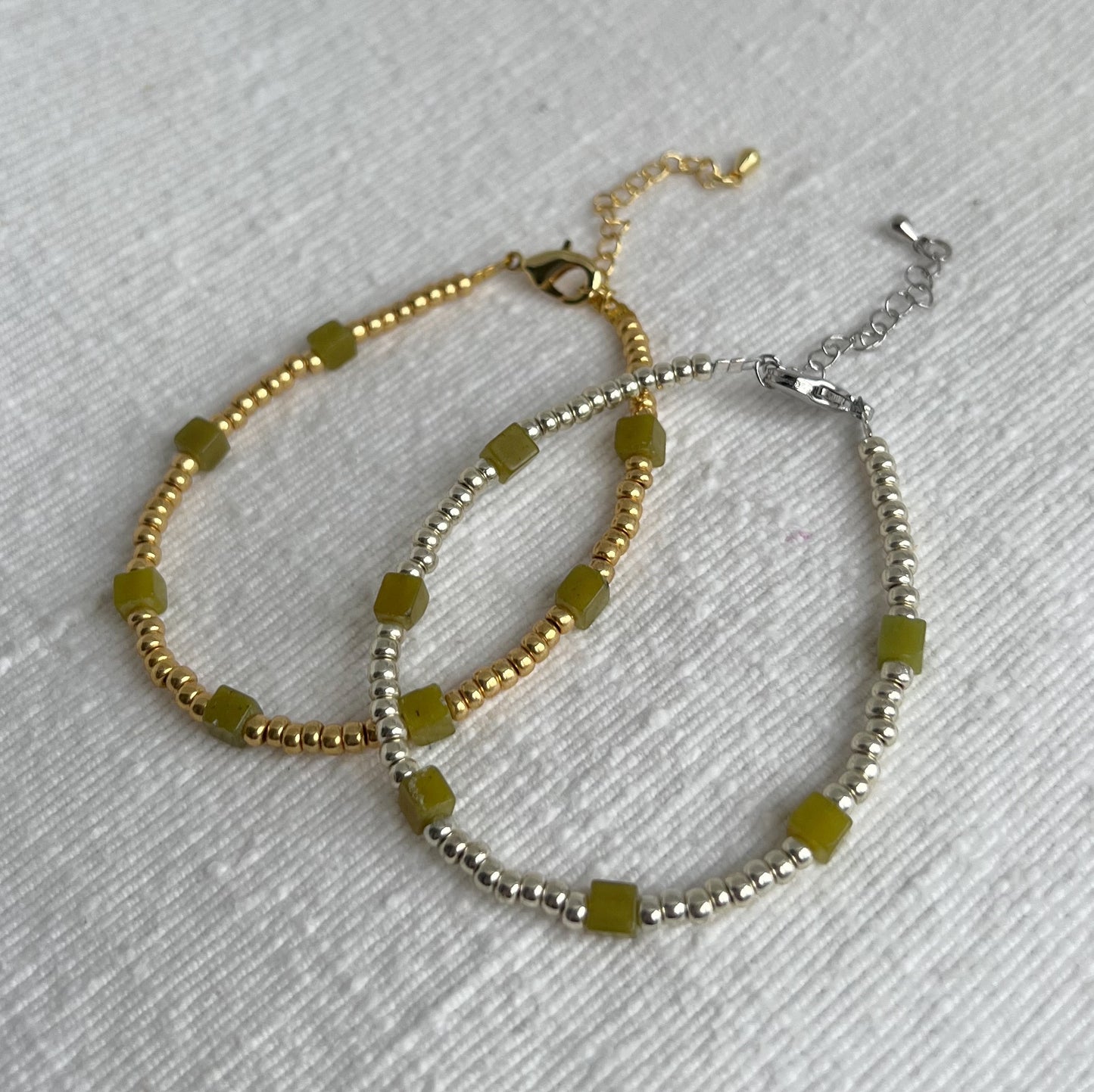 Jade Bracelet - Silver