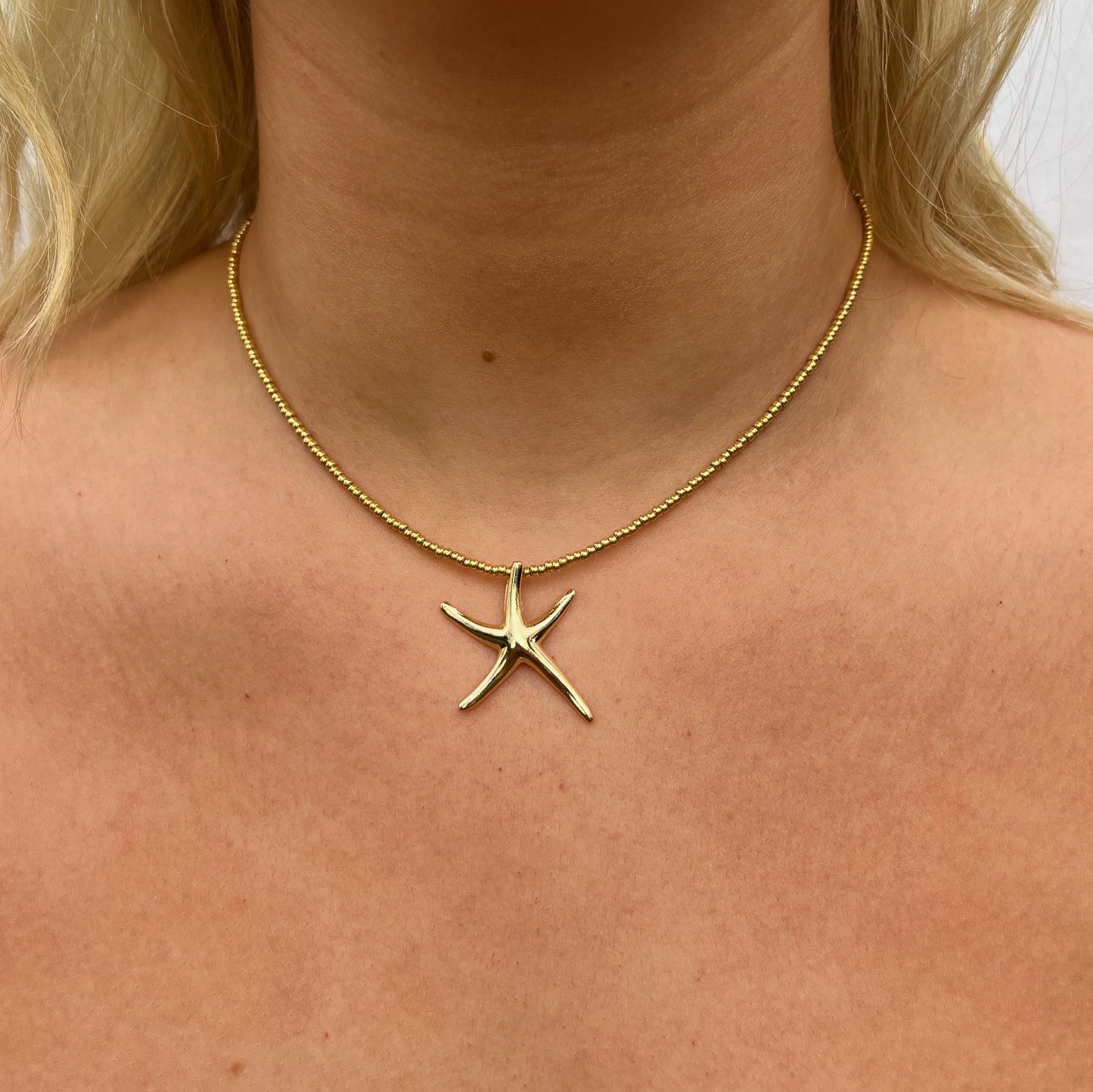 Sunny Starfish Necklace - Gold