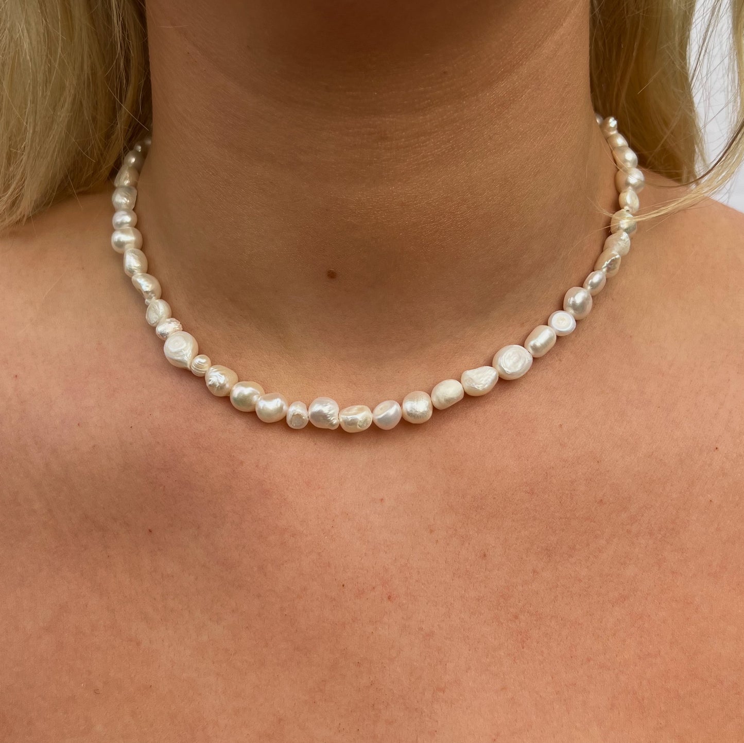 Imperfectly Perfect Pearl Necklace