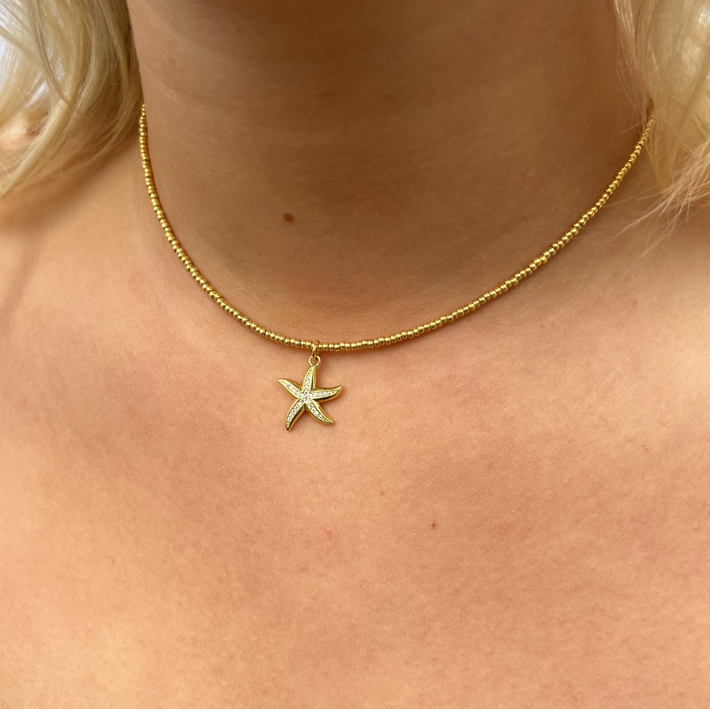 Sidney Starfish Necklace - Gold