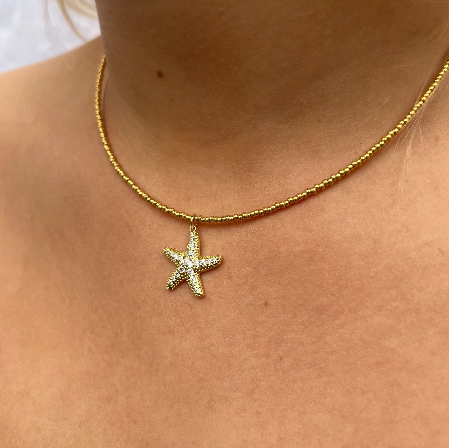 Stella Starfish Necklace - Gold