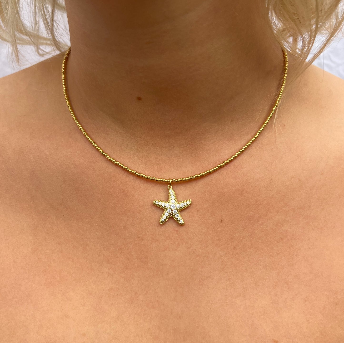 Stella Starfish Necklace - Gold