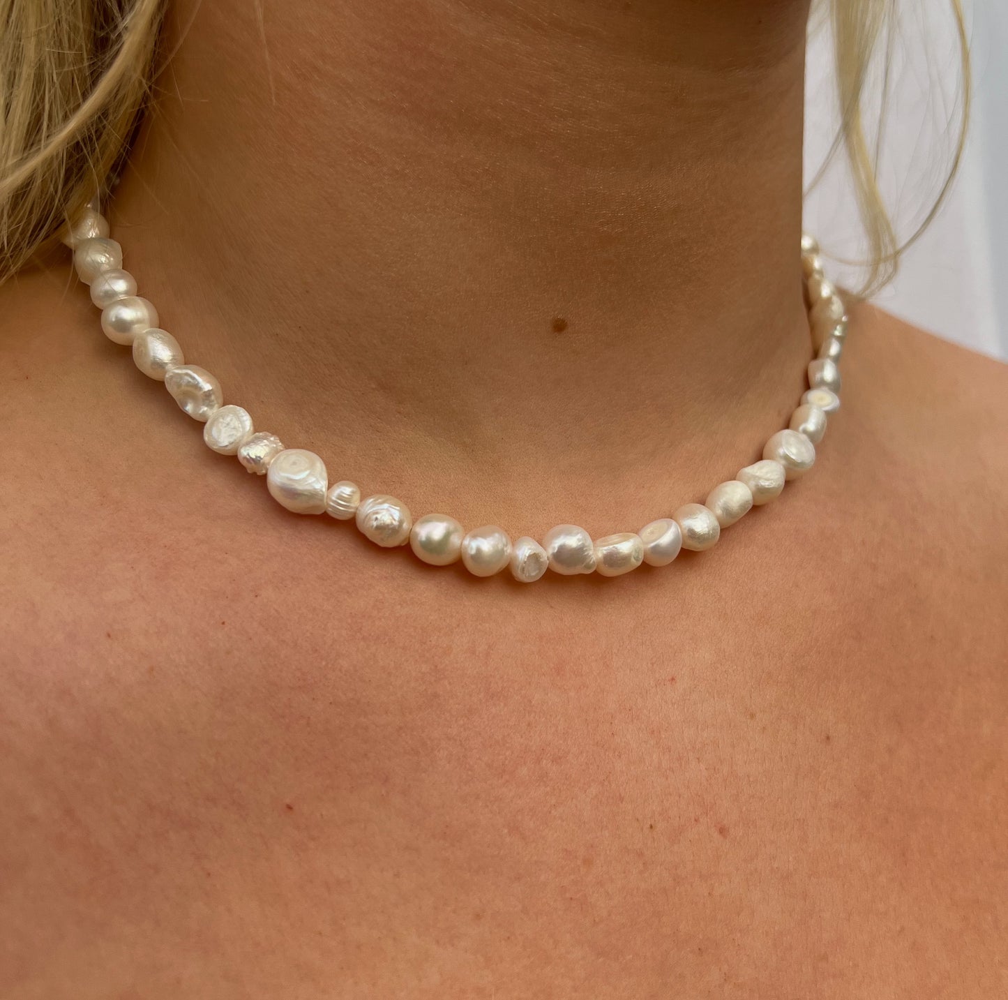 Imperfectly Perfect Pearl Necklace