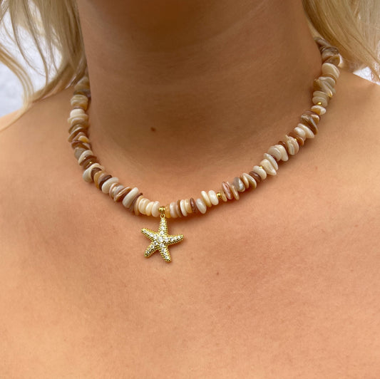 Calypso Starfish Necklace - Gold