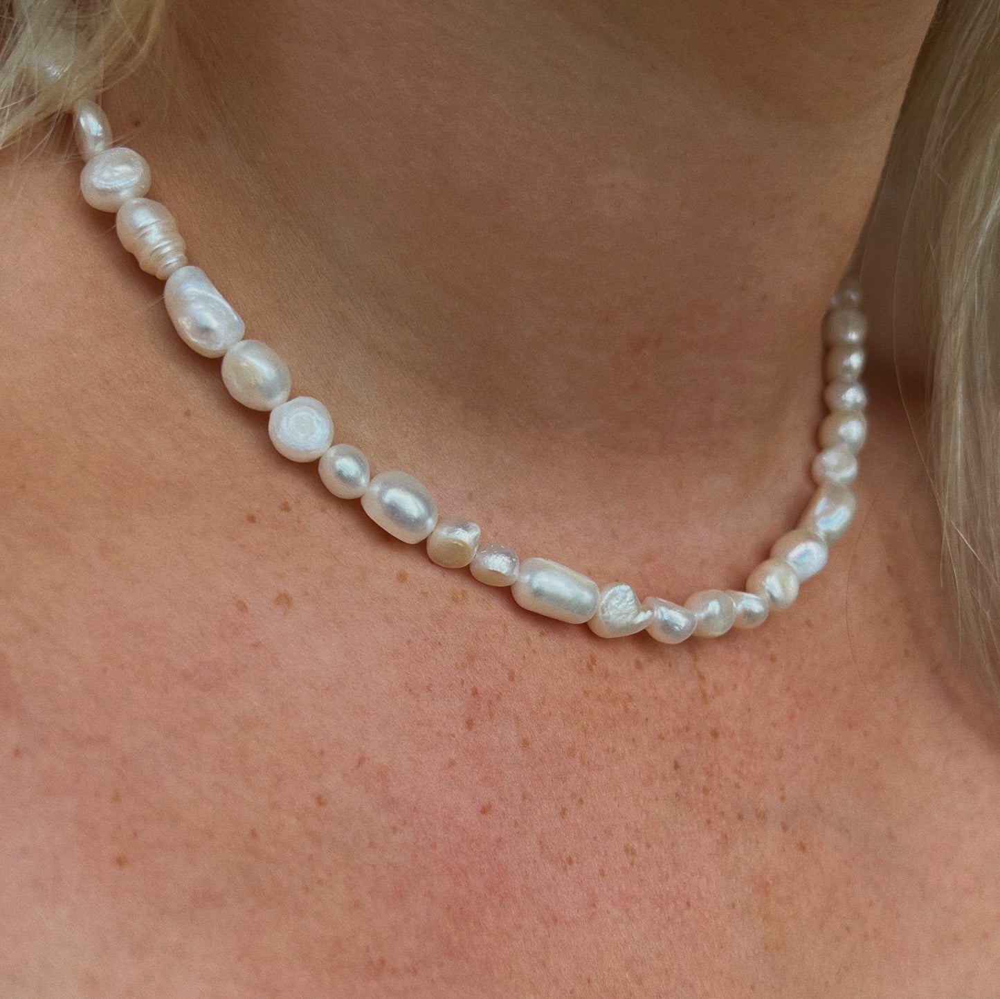 Imperfectly Perfect Pearl Necklace