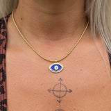 Golden Evil Eye Necklace