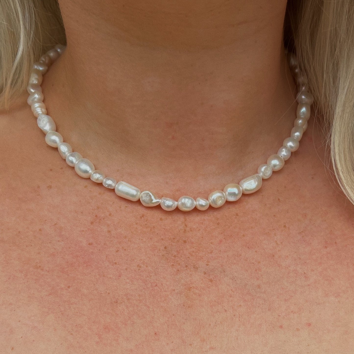 Imperfectly Perfect Pearl Necklace