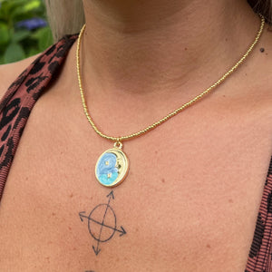 Moon & Stars Pendant Necklace