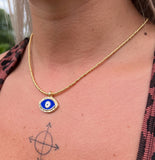 Golden Evil Eye Necklace