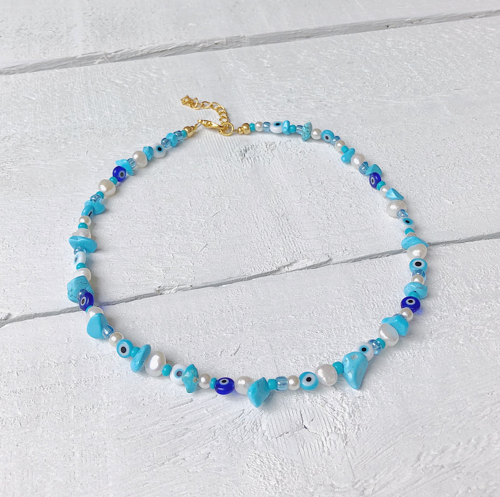 Turquoise Beach Mix Necklace